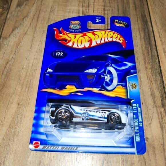 2003 Hot Wheels #172 Roll Patrol #1 40 Somethin Interceptor Police Die-cast Car - Picture 1 of 4